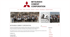 Desktop Screenshot of mitsubishicement.com