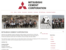 Tablet Screenshot of mitsubishicement.com